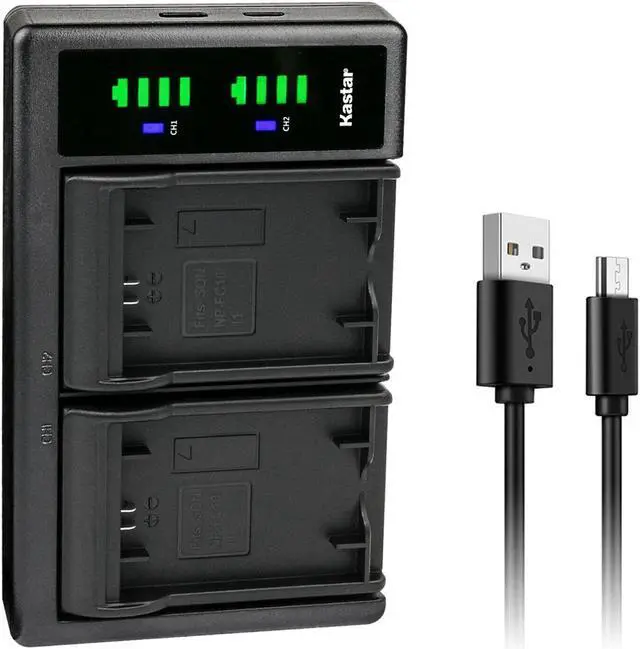 Main image of Kastar LTD2 USB Battery Charger Replacement for Sony NP-FC11 NP-FC10 Battery, Sony BC-VC10 Charger, Sony Cyber-shot DSC-P8L, Cyber-shot DSC-P9, Cyber-shot DSC-V1 Cameras
