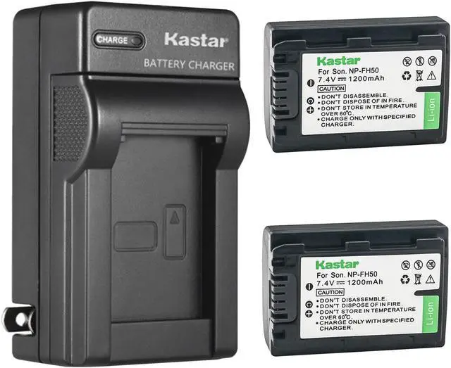 Main image of Kastar 2-Pack Battery and AC Wall Charger Replacement for Sony DCR-HC16, DCR-HC17, DCR-HC18, DCR-HC19, DCR-HC20, DCR-HC21, DCR-HC22, DCR-HC23, DCR-HC24, DCR-HC26, DCR-HC27, DCR-HC28, DCR-HC30