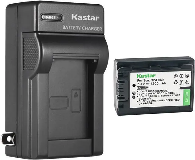 Main image of Kastar 1-Pack Battery and AC Wall Charger Replacement for Sony DSC-HX200V, Alpha DSLR-A230, DSLR-A290, DSLR-A330, DSLR-A380, DSLR-A390, DCR-DVD103, DCR-DVD105, DCR-DVD106, DCR-DVD108, DCR-DVD109