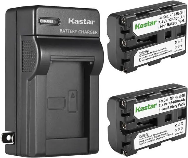Main image of Kastar 2-Pack Battery and AC Wall Charger Replacement for Sony 700 Alpha, a700, DSLR-A700B, DSLR-A700K, DSLR-A700P, DSLR-A700Z, DSLR-A850, 850, Alpha A850, DSLR-A850B, DSLR-A850Q, DSLR-A900