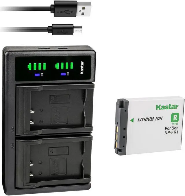 Main image of Kastar 1-Pack Battery NP-FR1 and LTD2 USB Charger Replacement for Sony Cyber-Shot DSC-G1, Cyber-Shot DSC-V3, Cyber-Shot DSC-F88, Cyber-Shot DSC-P100, Cyber-Shot DSC-P100/L, DSC-P100/LJ Camera