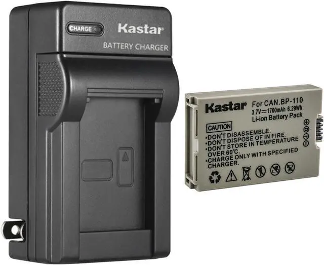 Main image of Kastar 1-Pack BP110 Battery and AC Wall Charger Replacement for Canon VIXIA HF R21 HFR21, VIXIA HF R28 HFR28, VIXIA HF R27 HFR27, VIXIA HF R26 HFR26, VIXIA HF R206 HFR206, VIXIA HF R205 HFR205 Camera