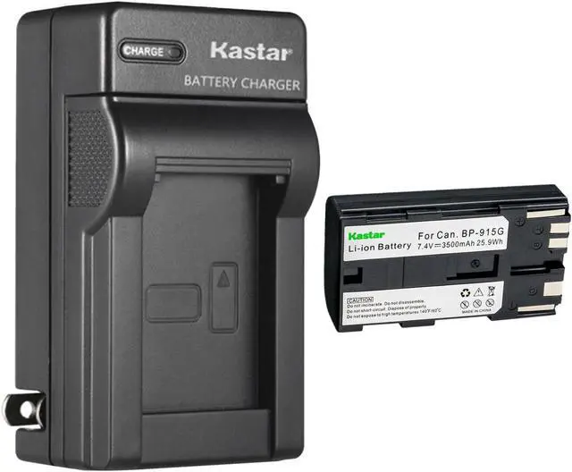 Main image of Kastar 1-Pack BP-915G Battery and AC Wall Charger Replacement for Canon ES7000ES ES7000V ES8000V ES8100V ES8200V ES8400V ES8600 G10 G10Hi G15Hi G20Hi G30Hi G35Hi G45Hi G1000 G1500 G2000 Camera