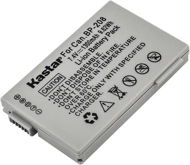 Alt view image 2 of 3 - Kastar 1-Pack Battery Replacement for Canon BP-208 BP-208DG BP-308 BP-310 BP-315 Battery, Canon Optura S1 VIXIA HR10 DC10 DC19 DC20 DC21 DC22 DC40 DC50 DC51 DC95 DC100 DC200 DC201 DC210 DC211 Cameras