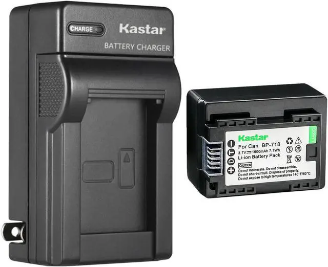 Main image of Kastar 1 Pack BP-718 BP718 Battery and AC Wall Charger Compatible with Canon LEGRIA HF M88 HFM88, LEGRIA HF M306 HFM306, LEGRIA HF M406 HFM406, LEGRIA HF M506 HFM506, LEGRIA HF M606 HFM606 Cameras