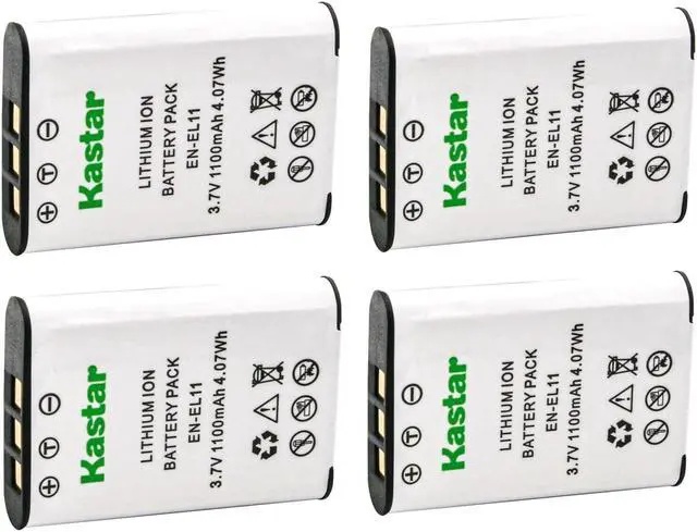 Main image of Kastar Battery 4-Pack Replacement for Pentax D-LI78 Battery, Pentax D-BC78 Charger, Pentax Optio L50, Optio M50, Optio M60, Optio S1, Optio V20, Optio W60, Optio W80