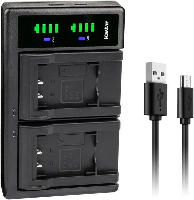 Main image of Kastar LTD2 USB Battery Charger Compatible with Pentax D-LI78 Battery, Pentax D-BC78 Charger, Pentax Optio L50, Optio M50, Optio M60, Optio S1, Optio V20, Optio W60, Optio W80