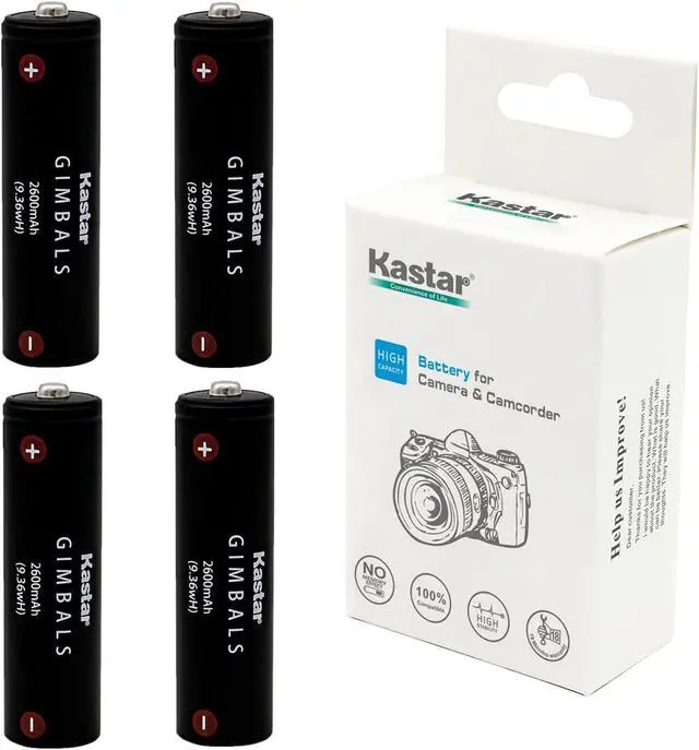Main image of Kastar Battery 4-Pack Replacement for Feiyu AK2000 Gimbal, Feiyu AK4000 Gimbal, Feiyu AK4500 Gimbal Stabilizer, EVO GP Gimbal, EVO GP-PRO Gimbal, EVO RAGE3 Gimbal, EVO RAGE (Gen 1) Gimbal