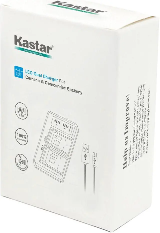 Alt view image 4 of 4 - Kastar LP-E17H Pro LTD2 USB Battery Charger Compatible with Canon LP-E17 LP-E17H, 9967B02 Battery, Canon EOS 77D, EOS M5, EOS M6 Camera, Canon BG-E18, BG-E18 IR Battery Grip
