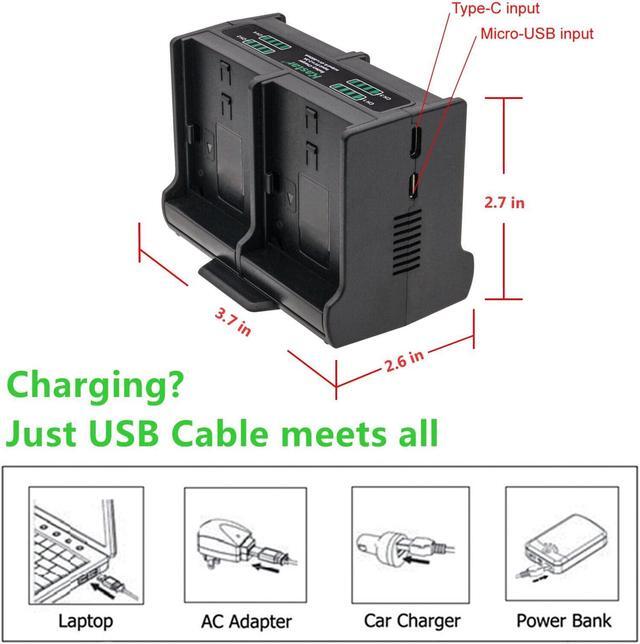 Alt view image 3 of 5 - Kastar Quadruple Battery Charger Compatible with Canon NB-6L NB6L, NB-6LH NB6LH Battery, Canon CB-2LY Charger, Canon IXY Digital 25 IS, Digital IXUS 200 IS, Digital IXUS 210 Digital Camera