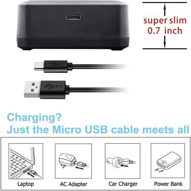Alt view image 3 of 6 - Kastar 4-Pack EN-EL15C Battery and LED2 USB Charger Compatible with Nikon EN-EL15c EN-EL15b Battery, MH-25b Charger, Nikon Z8 Mirrorless Camera, Nikon Z 5 Z6 II Z7 II, Z5 Z6II Z7II Wirrorless Camera