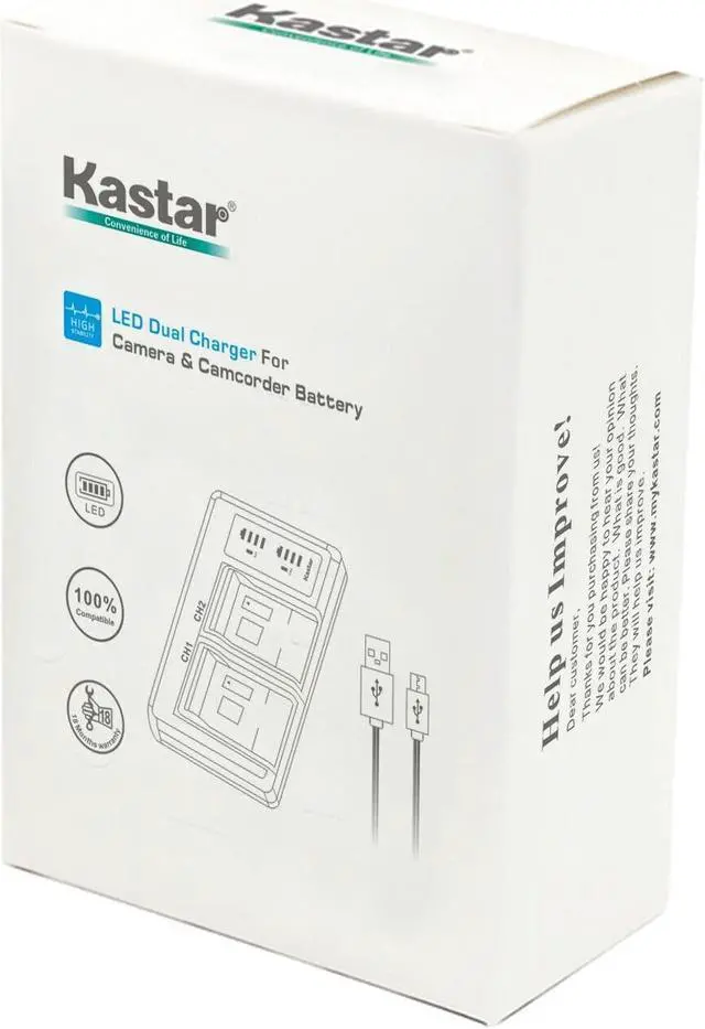 Alt view image 4 of 4 - Kastar BP-930G LTD2 USB Battery Charger Compatible with Canon GL1 GL-1 DM-GL1 GL2 GL-2 DM-GL2 MV1 MV10 MV10i MV20 MV20i MV100 MV100i MV200 MV200i Optura Optura Pi Ultura Vistura Camera