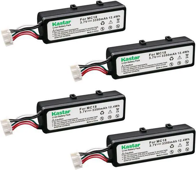 Main image of Kastar Battery 4-Pack Replacement for Zebra BTRY-MC18-27MAG-01 BTRYMC1827MAG01 Battery, Symbol MC18N0 MC18G-00-01A, Motorola Zebra MC18 MC18N0 MC18NO MC18A-00-01 Mobile Scanner Computer MC18G-09-10A