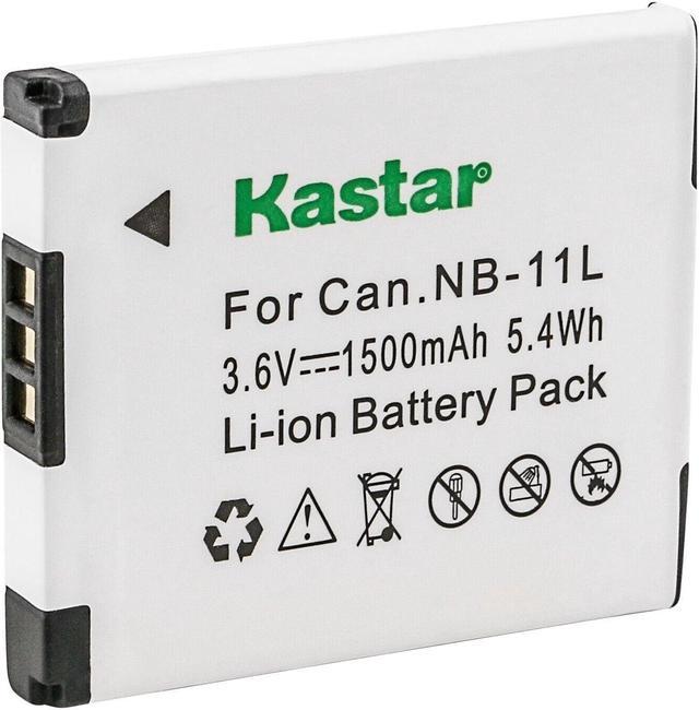 Kastar 3-Pack NB-11L Battery and Quadruple Charger Compatible with