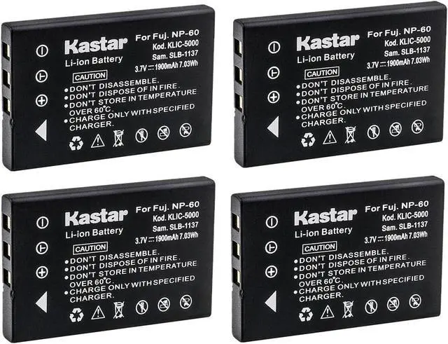 Main image of Kastar 4-Pack Battery Replacement for 02491-0006-10 02491-0009-01 02491-0012-01 02491-0017-00 02491-0017-01 02491-0019-00 02491-0060-00 02491-0060-08 084-07042L-004 DV-5000G DV-5000Z DV-5580Z