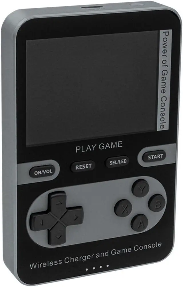 Main image of Kastar 2 In 1 Handheld Video Game Console Built-In 500 Classic Mini Games With 5000mAh Magnetic Power Bank, Wireless Portable Power Supply with Type-C Port Color: Gray