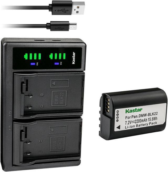 Kastar 1-Pack DMW-BLK22 Battery and LTD2 USB Charger Compatible
