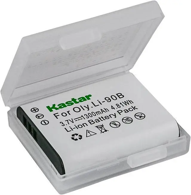 Alt view image 2 of 6 - Kastar 1-Pack Battery and AC Wall Charger Replacement for Olympus Li-90B Li-92B Battery, LI-90C UC-90 Charger, Olympus Stylus TG-5, Stylus TG-Tracker, OM SYSTEM Tough TG-6, OM SYSTEM Tough TG-7 Camera