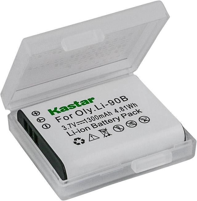 Alt view image 2 of 6 - Kastar 1 Pack Battery and Triple Charger Compatible with Olympus Li-90B Li-92B Battery, LI-90C UC-90 Charger, Olympus Stylus XZ-2, XZ-2 iHS, Stylus SP-100EE, OM SYSTEM Tough TG-6, Tough TG-7 Camera