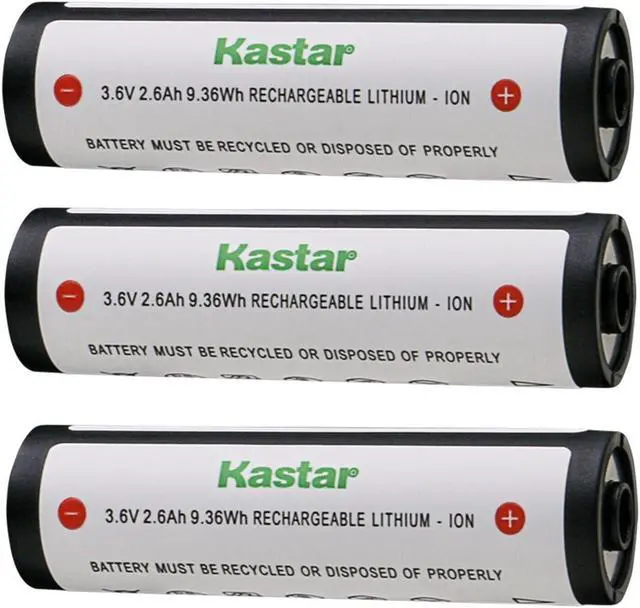 Main image of Kastar 3-Pack 3.7V 2.6Ah 74175 Flashligth Battery Compatible with Strion DS HPL Flashlight, Strion DS HL Flashlight, ProTac HL USB Flashlight, ProTac HL USB Flashlight
