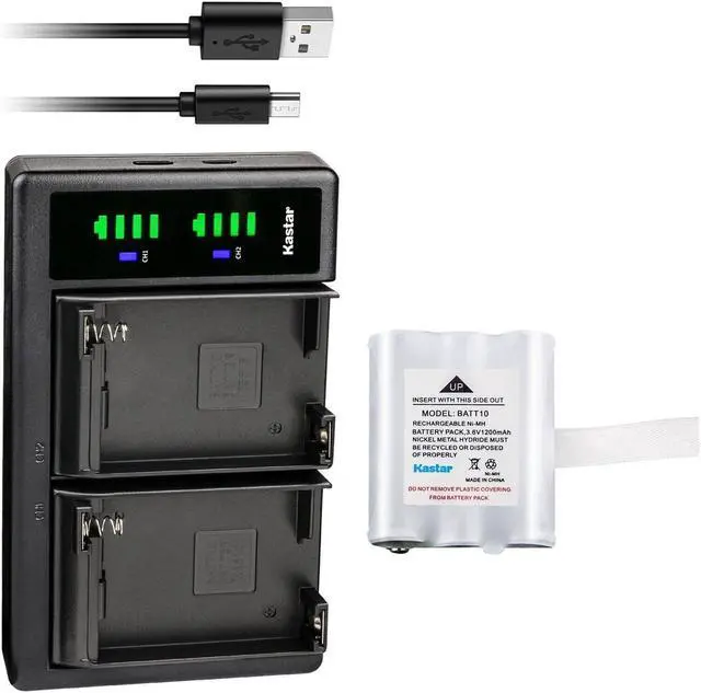 Main image of Kastar LTD2 USB Battery Charger Compatible with Midland BATT10 BATT-10 AVP13 MID-AVP13 Battery, T71 T-71 T75 T-75 T77 T-77 T79 T-79, X-Talker T71 T-71 T75 T-75 T77 T-77 T79 T-79 Two Way Radios