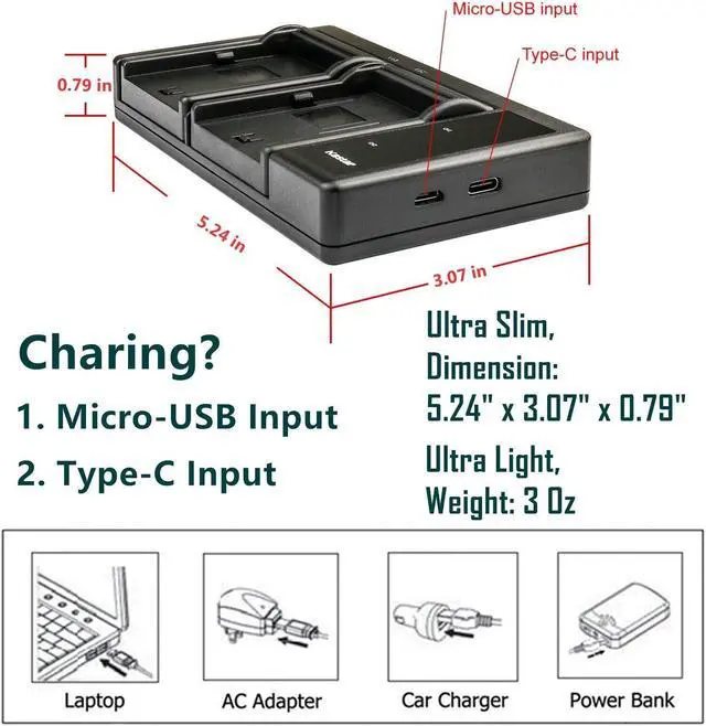 Alt view image 5 of 7 - Kastar 1-Pack Battery and LTD2 USB Charger Compatible with Lectrosonics LB-50 Battery, Lectrosonics 40117, Lectrosonics SSM Transmitter & IFBR1B Receiver, IFBR1B Bodypack Receiver