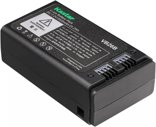 Alt view image 3 of 4 - Kastar 1-Pack Battery Pack Replacement for GODOX V1 VB26 VB-26 VB26A VB-26A VB26B VB-26B Battery, GODOX VC-26 Charger, GODOX Round Head Flash V1C V1-C V1F V1-F V1N V1-N V1O V1-O V1P V1-P V1S V1-S