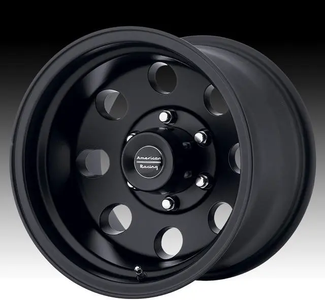 Alt view image 2 of 4 - American Racing AR172B Baja Satin Black 17x9 5x127 -12mm (AR1727973B)
