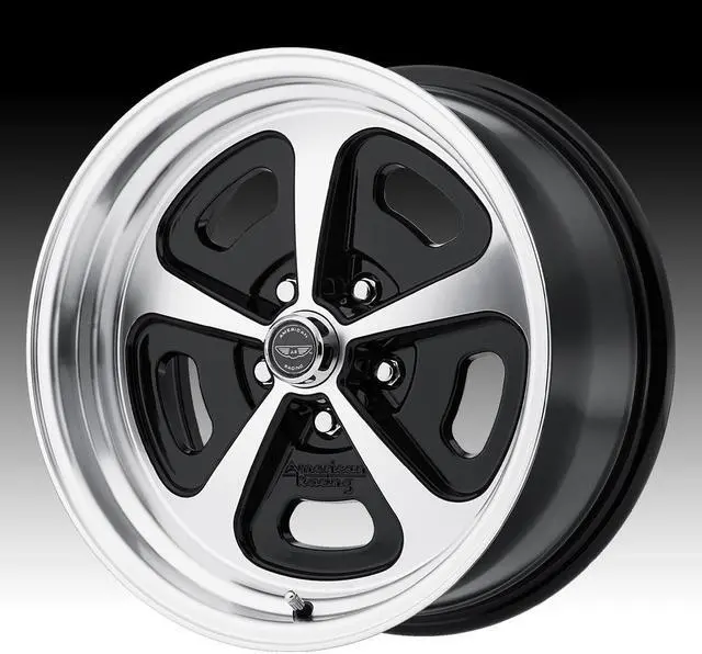 Alt view image 2 of 2 - American Racing Vintage VN501 500 Mono Cast Machined Black 15x8 5x114.3 0mm (VN50158012500)