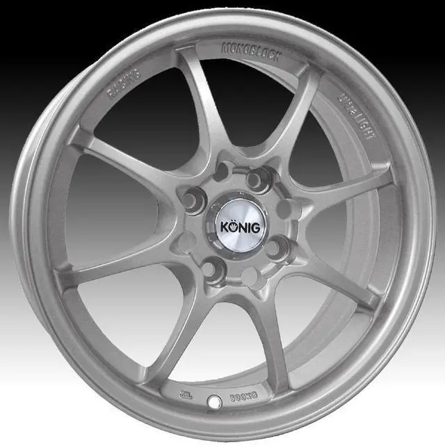 Main image of konig helium silver wheel 15x6.5"/4x100mm