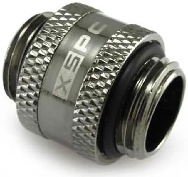 Main image of XSPC G1/4" Male to Male Rotary Fitting, Black Chrome