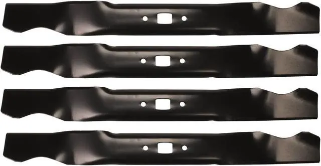 Main image of 4 USA Mower Blades MTD941BP Medium Lift for MTD® Troy Bilt® 1002810 490-100-M084 742-04276 742-04276S 742-0741 Length 21 in. Width 2-1/4 in. Thickness .134 in. Center Hole Rectangular 21 in. Deck