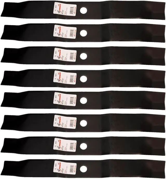 Main image of 8 Rotary® 6475 Mower Blades for Murray® 095103E701(MA) 92002 20-3/8” Length 2-1/4” Width .1340” Thickness .850” Center Hole Fits 40in. Deck