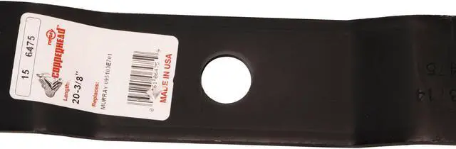 Alt view image 6 of 7 - 8 Rotary® 6475 Mower Blades for Murray® 095103E701(MA) 92002 20-3/8” Length 2-1/4” Width .1340” Thickness .850” Center Hole Fits 40in. Deck
