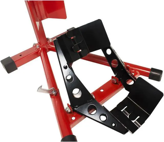 Alt view image 6 of 7 - Dragway Tools Motorcycle Wheel Chock Locking & Adjusting Stand fits 16" - 21" Tire