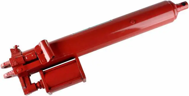 Alt view image 2 of 7 - Dragway Tools 8 Ton Hydraulic and Air Long Ram for Engine Hoist Cherry Picker Shop Crane Jack