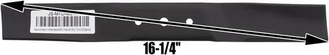 Alt view image 4 of 7 - Erie Outdoor Power Equipment (9) Straight Low-Lift Blade fits Ferris® 1520843 5020843 32-inch 48-inch Deck