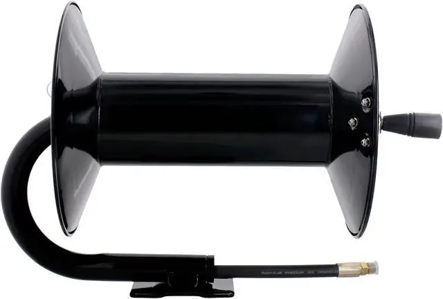 Alt view image 3 of 7 - Steel Dragon Tools 4000 PSI 200' Black Powder Coated Pressure Washer Hose Reel