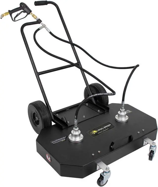 Main image of Erie Tools 36" Aluminum Flat Surface Cleaner for Hot Cold Water Pressure Washer 4000 PSI 21 GPM with Wheels