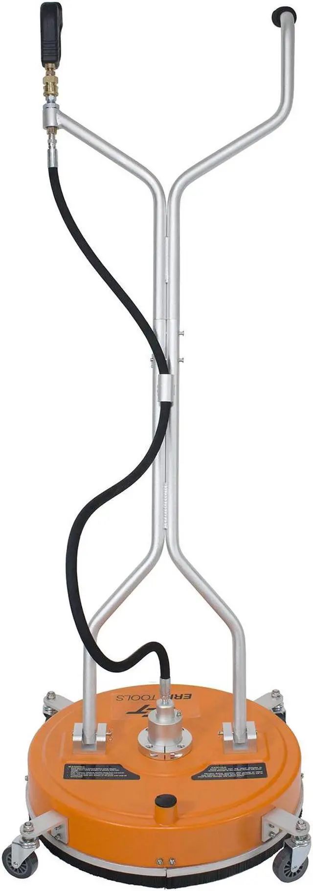 Alt view image 2 of 7 - Erie Tools 20" Polypropylene Surface Cleaner with Vacuum Port with Wheels and Wand Pressure Washer Attachment 4000 PSI, 10.5 GPM