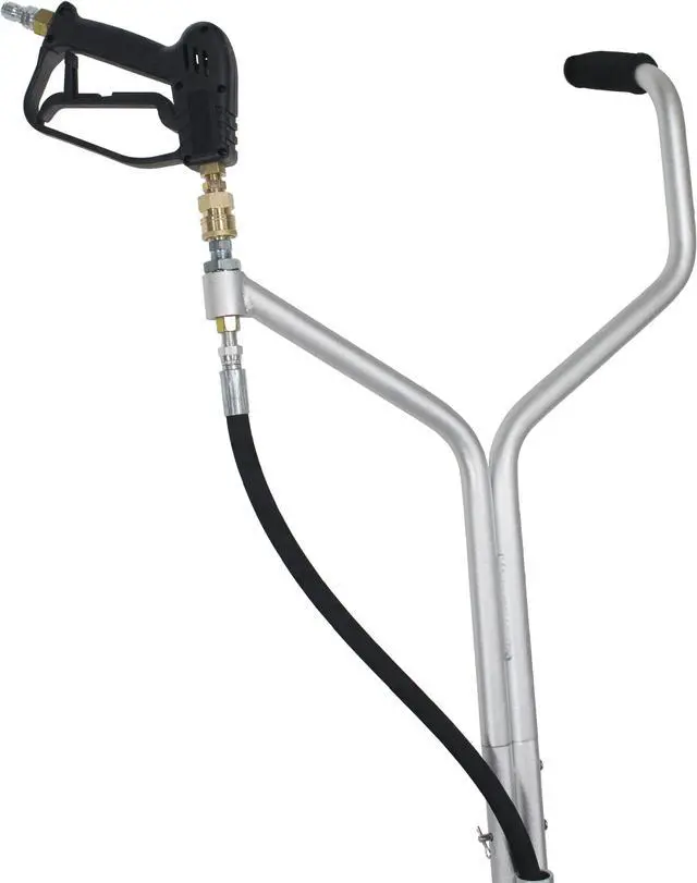 Alt view image 6 of 7 - Erie Tools 20" Polypropylene Surface Cleaner with Vacuum Port with Wheels and Wand Pressure Washer Attachment 4000 PSI, 10.5 GPM