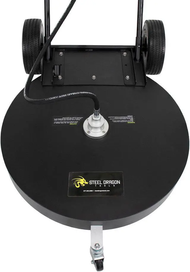 Alt view image 3 of 5 - Erie Tools 30" Aluminum Flat Surface Cleaner for Hot Cold Water Pressure Washer 4000 PSI 10.5 GPM with Wheels