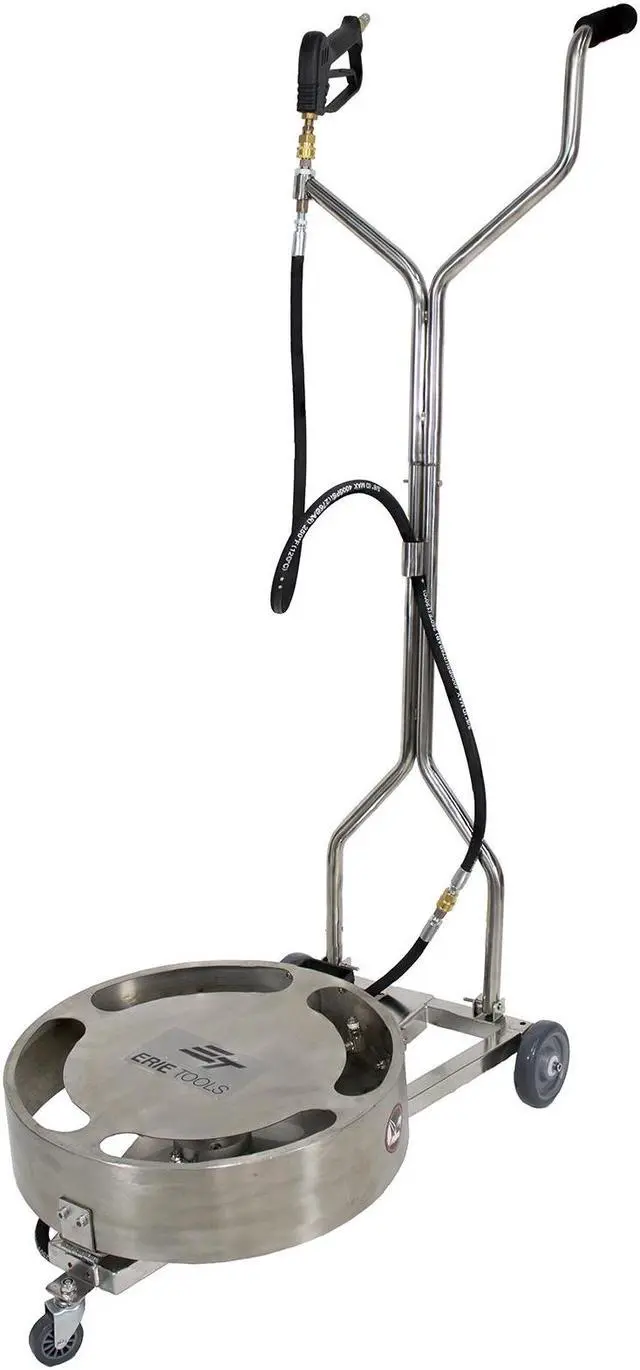 Alt view image 2 of 2 - Erie Tools® UC20S 20" Deck Adjustable Undercarriage Surface Cleaner for Hot Cold Water Power Pressure Washer