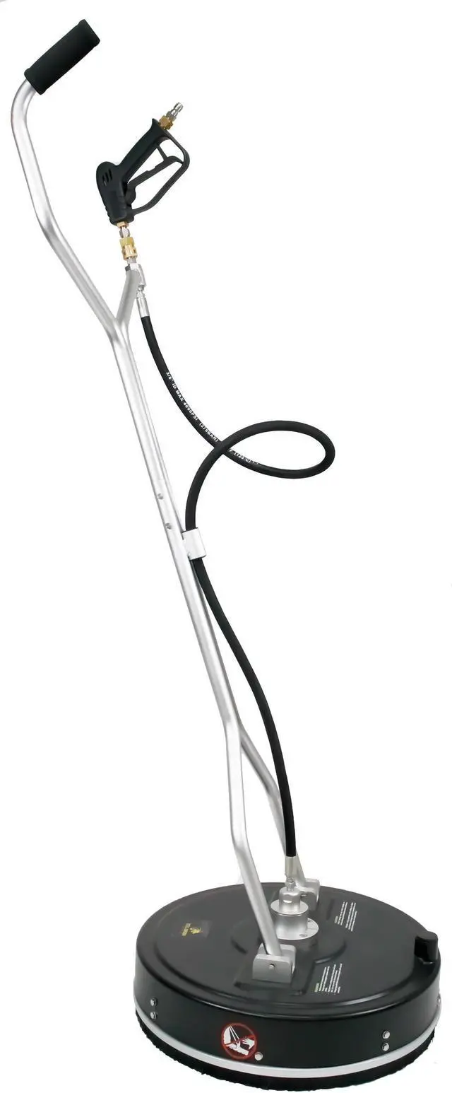 Alt view image 5 of 8 - Erie Tools 20" Polypropylene Flat Surface Cleaner Pressure Washer Attachment with Handle 4000 PSI, 10.5 GPM, No Wheels