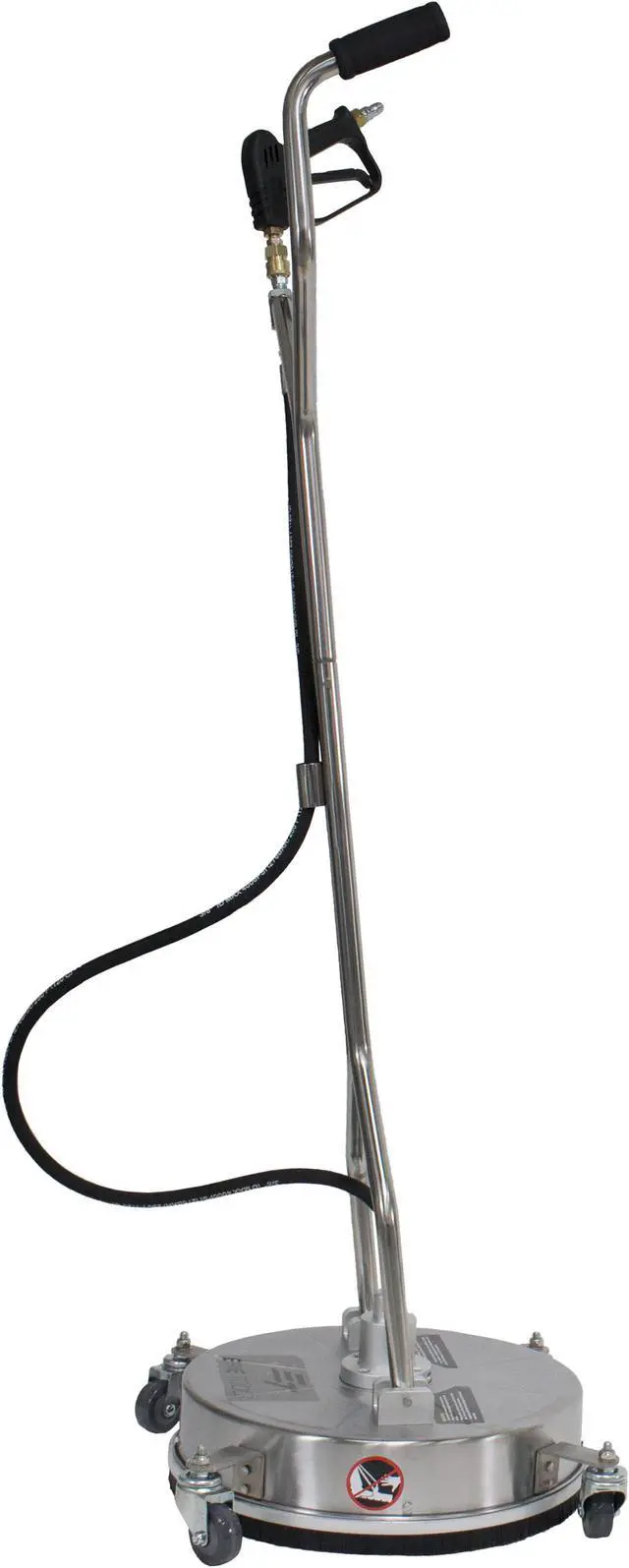 Alt view image 4 of 7 - Erie Tools 18" Stainless Steel Hot and Cold Pressure Washer Flat Surface Cleaner with Wheels 4000 PSI 12 GPM