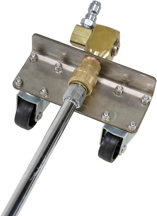 Alt view image 5 of 5 - Erie Tools 19" Undercarriage Surface Cleaner 4 Spray Tip Nozzles 4000 PSI with Swivel Fittings and Wheels