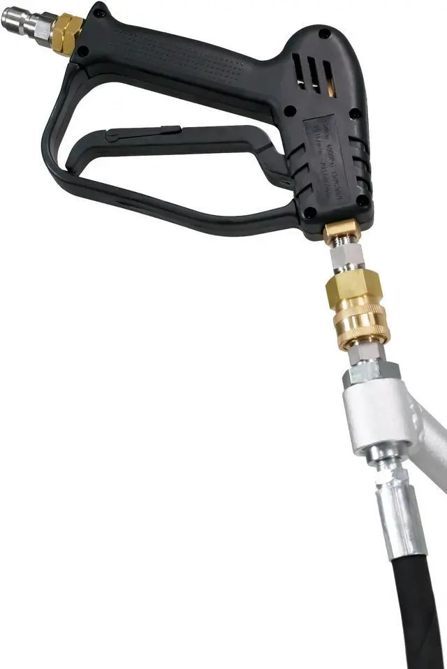 Alt view image 7 of 8 - Erie Tools 20" Polypropylene Flat Surface Cleaner Pressure Washer Attachment with Handle 4000 PSI, 10.5 GPM, No Wheels