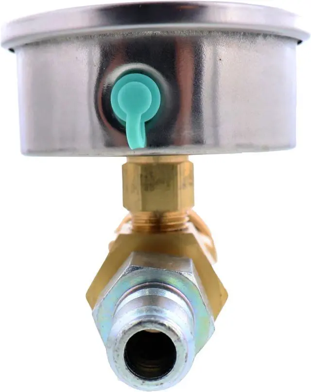 Alt view image 4 of 5 - Erie Tools® 8000 PSI Pressure Power Washer Gauge with 3/8" Quick Connect Coupler Fitting