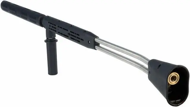 Main image of Erie Tools 40in. Stainless Steel Seamless Tube Vented 5000 PSI Dual Lance Wand Molded Grip for Power Pressure Washer