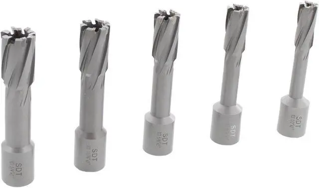 Alt view image 4 of 7 - Steel Dragon Tools® 13pc. Tungsten Carbide Tipped Annular Cutter Kit 2" Depth and 1/2 in. to 1-1/16 in.